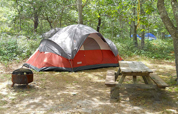 Premium tent site at Adventure Bound Cape May