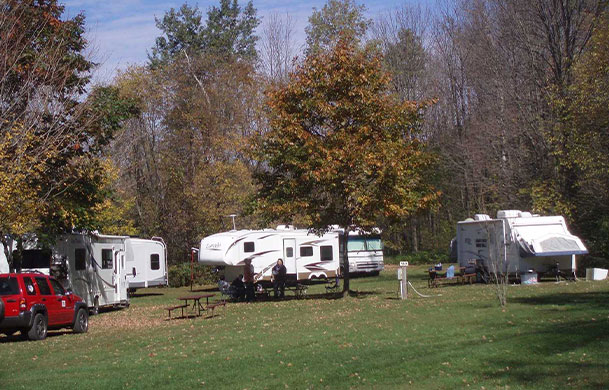 Full hookup W/E/S 30 Amp RV campsite at Adventure Bound Four Winds